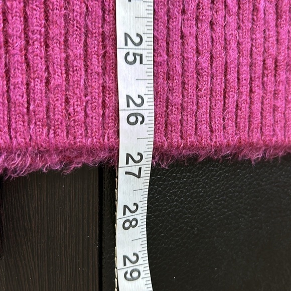 Free People Big City Turtleneck Sweater Mulberry Garnet Ribbed Oversized Sz XS - Picture 14 of 14